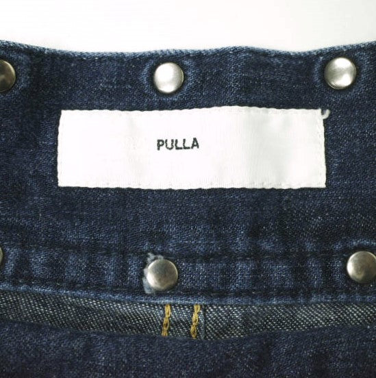TOGA PULLA スタッズ ハイウエスト デニム パンツ