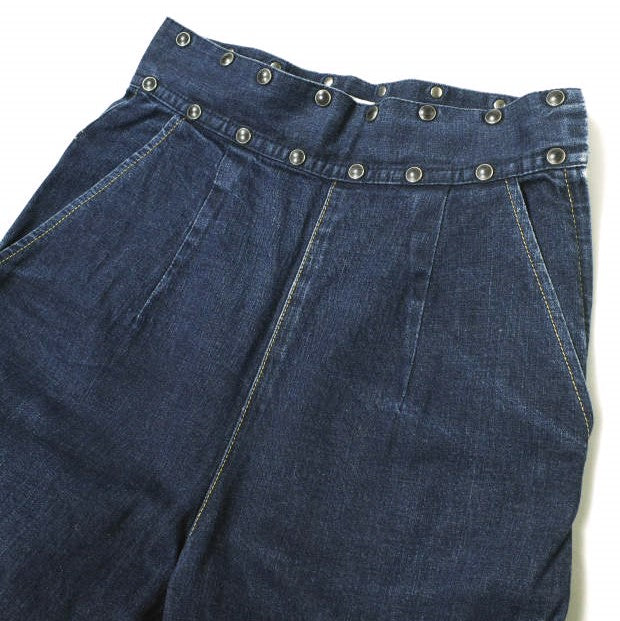 TOGA PULLA スタッズ ハイウエスト デニム パンツ