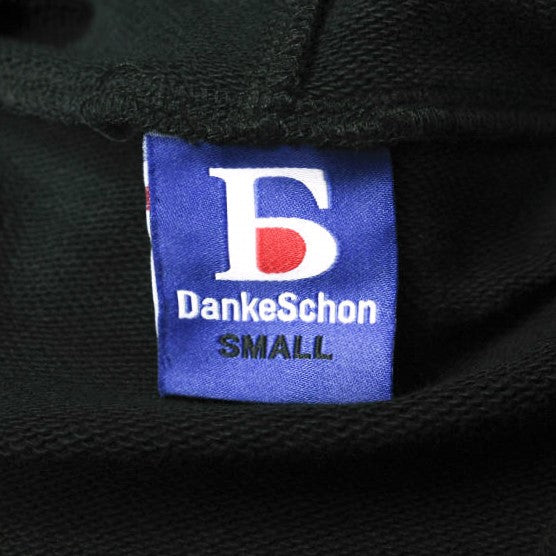 Danke Schon コットン プルオーバー フーディー S ブラック