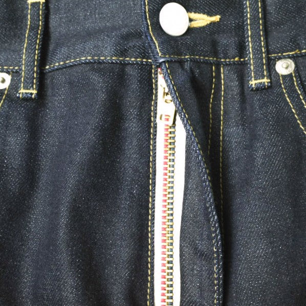 セルヴィッジ デニム バック タック スカート インディゴ