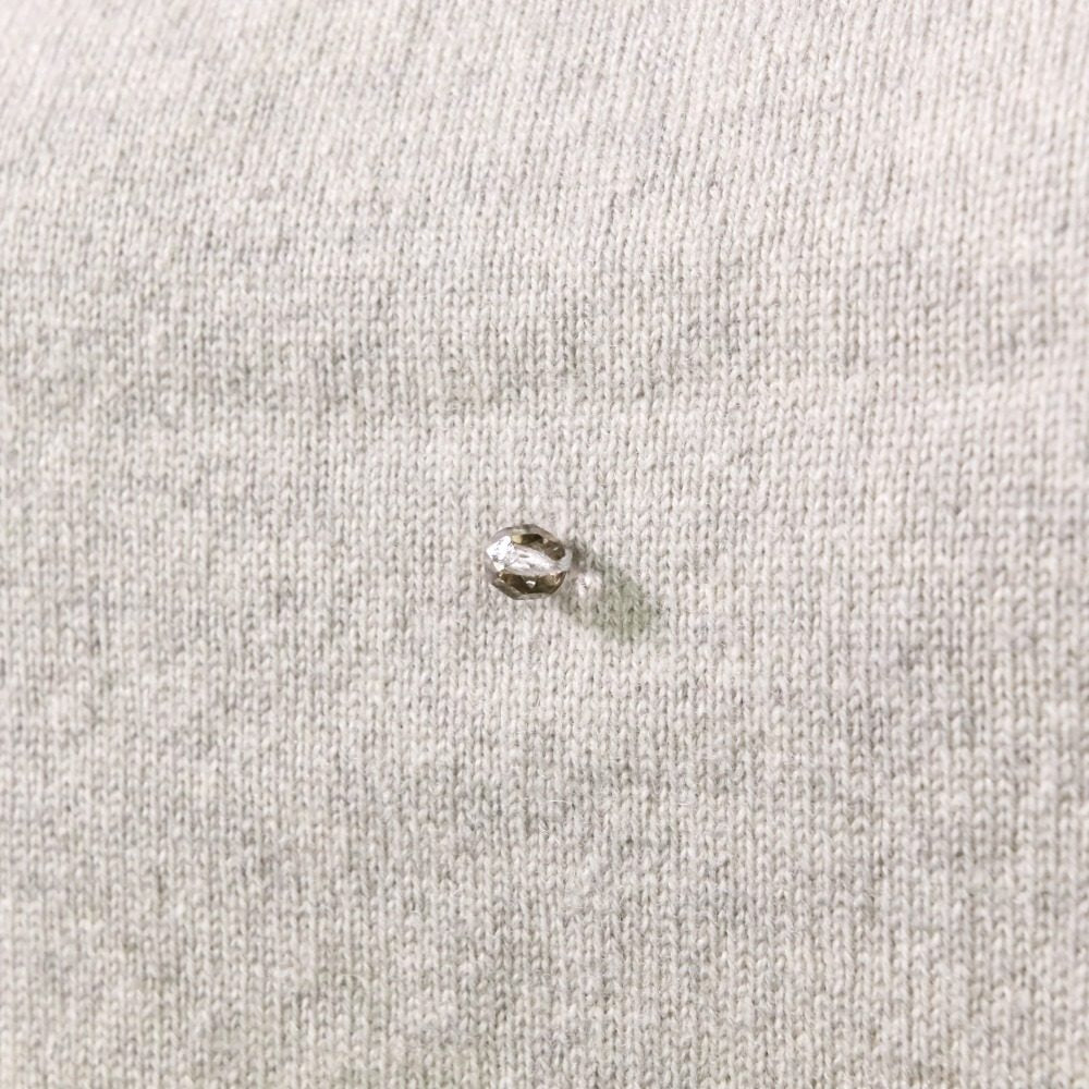 Brunello Cucinelli ガラスビーズ カシミヤ100% ショートスリーブニット
