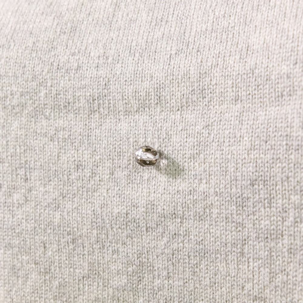 Brunello Cucinelli ガラスビーズ カシミヤ100% ショートスリーブニット