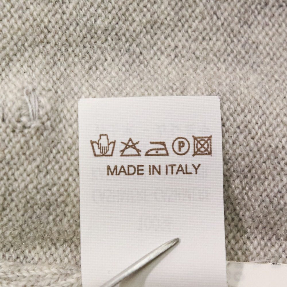 Brunello Cucinelli ガラスビーズ カシミヤ100% ショートスリーブニット