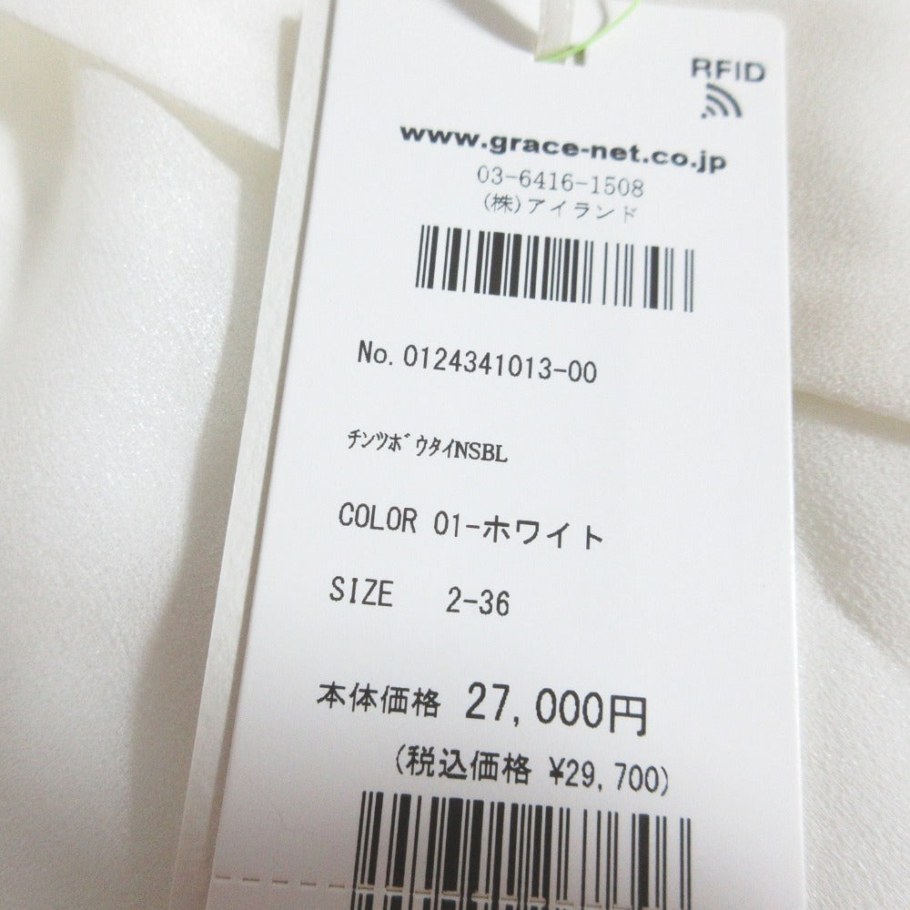 グレースコンチネンタル チンツボウタイノースリーブブラウス シャツ