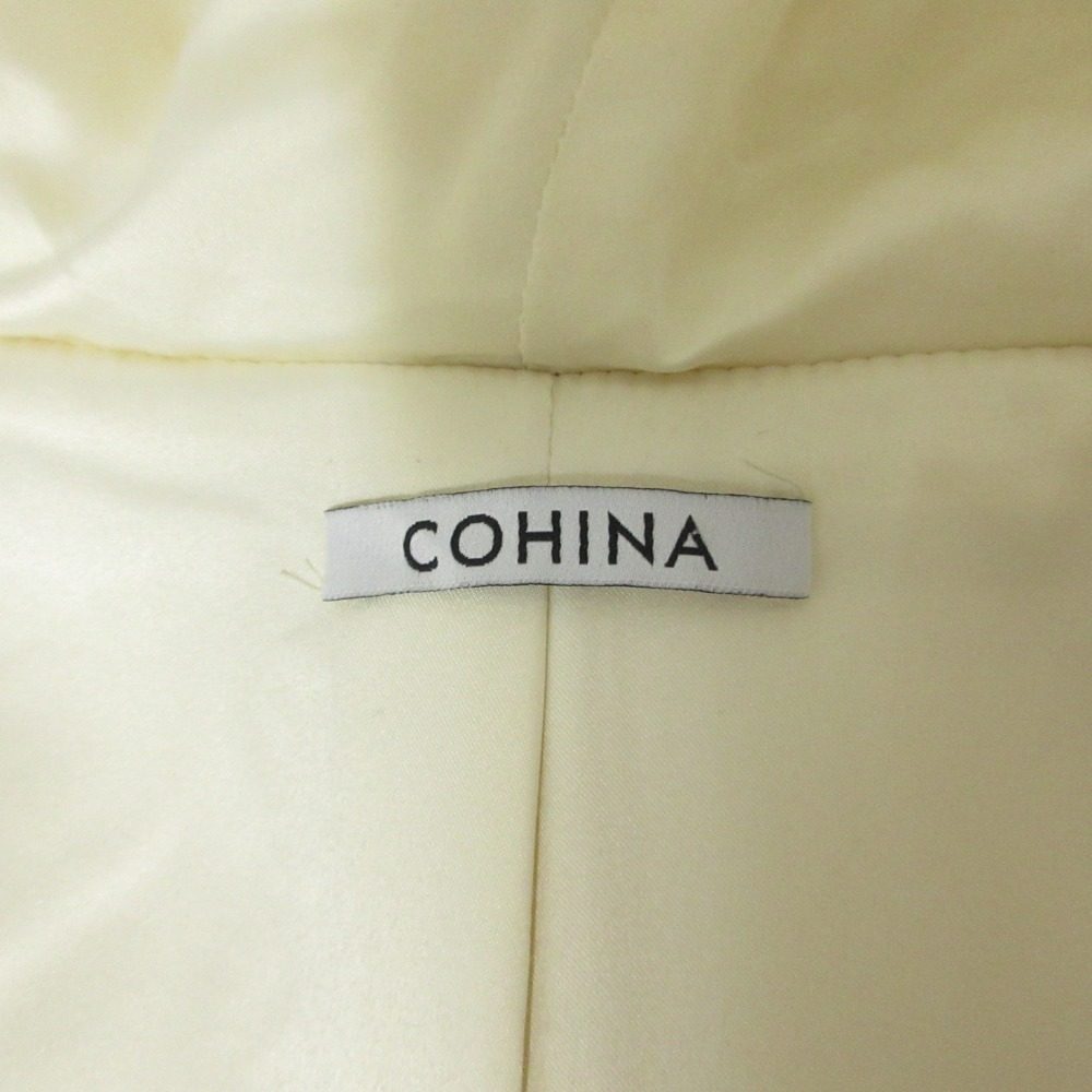 COHINA フラッフィー ウール ロング コート