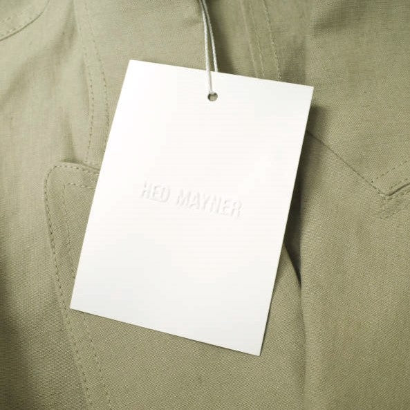 ヘドメイナー FALLING BACK DOUBLE BREASTED JACKET リネンジャケット