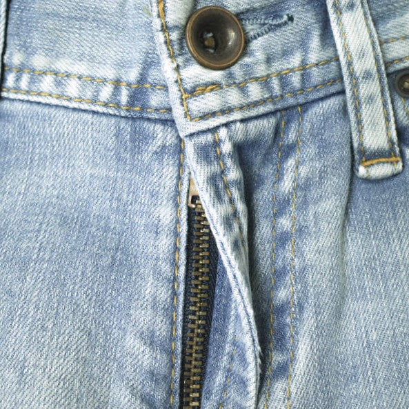 イージーンズ SEA HORSE BOY'S TAPERED 綿 ストレッチデニムパンツ