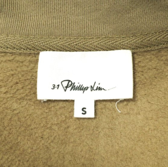 3.1 Phillip Lim ジップアップ コットン スウェットシャツ