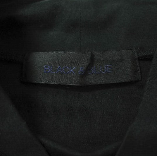 BLACK&BLUE ハイネック 3/4 スリーブ Tシャツ