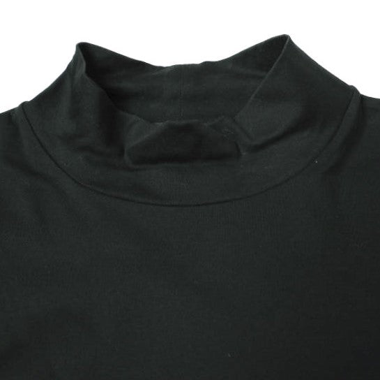 BLACK&BLUE ハイネック 3/4 スリーブ Tシャツ