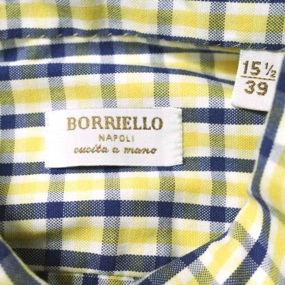 Borriello x Brilla チェック コットン シャツ (限定)