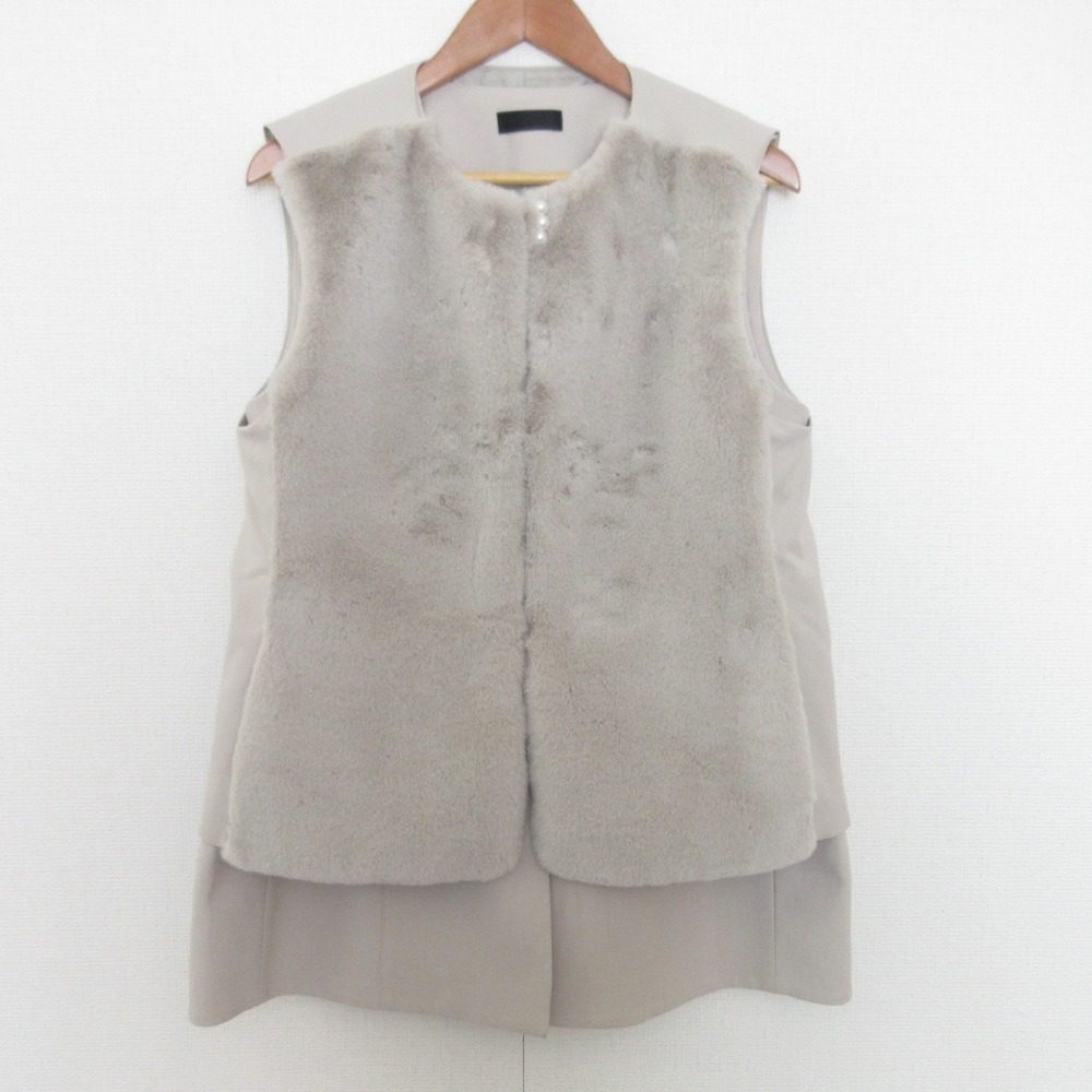 TO BE CHIC 3WAY フェイク ファー ベスト