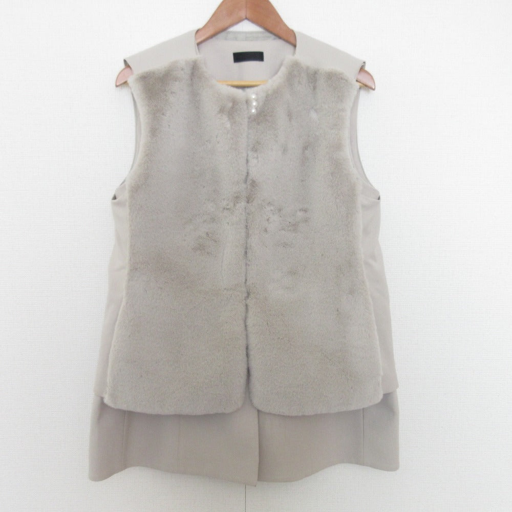 TO BE CHIC 3WAY フェイク ファー ベスト
