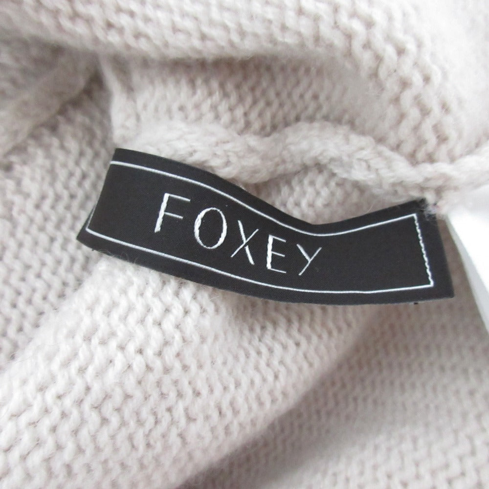 FOXEY カシミヤ ローズ カーディガン