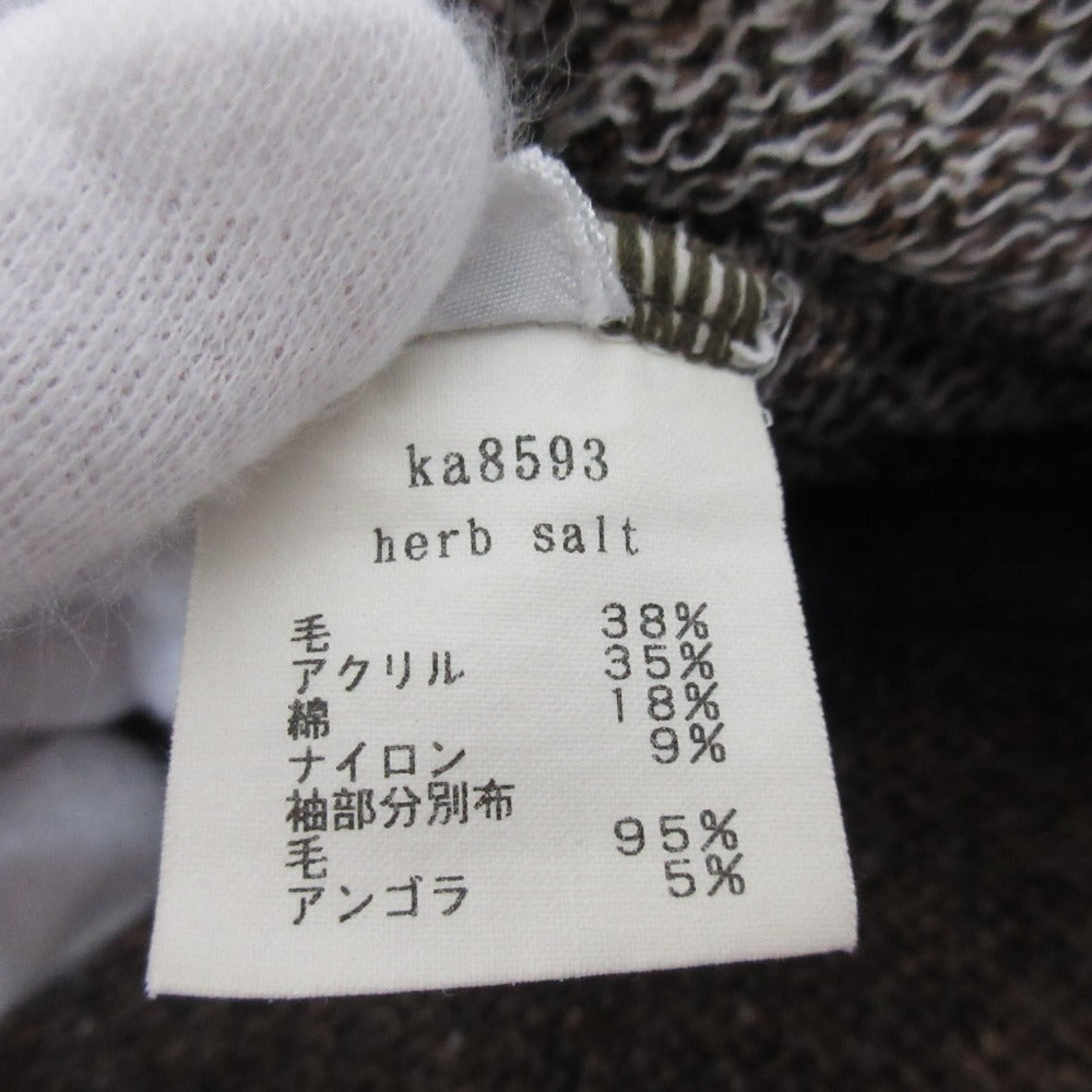 mina perhonen herb salt ミックスニットショートスリーブ