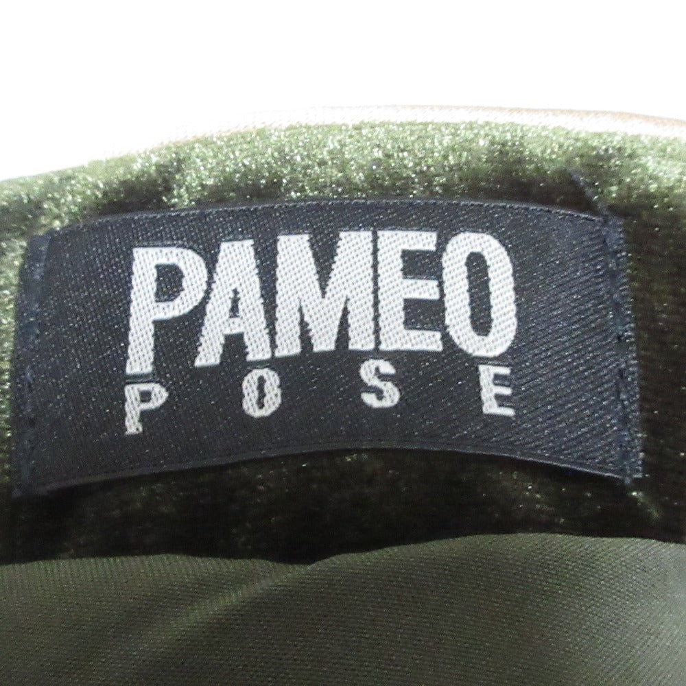 PAMEO POSE ベロア マンダリン ミニ ドレス