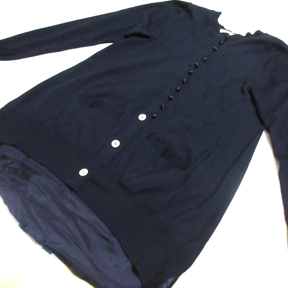 sacai luck ウール バック キュプラ ニット カーディガン