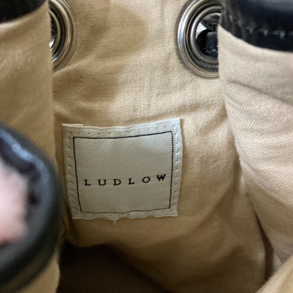 LUDLOW ファー タッセル ドローストリング ショルダーバッグ