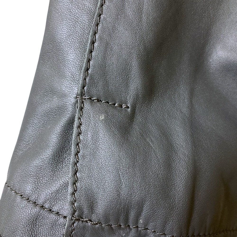 GALERIE VIE ラム レザー ロング コート