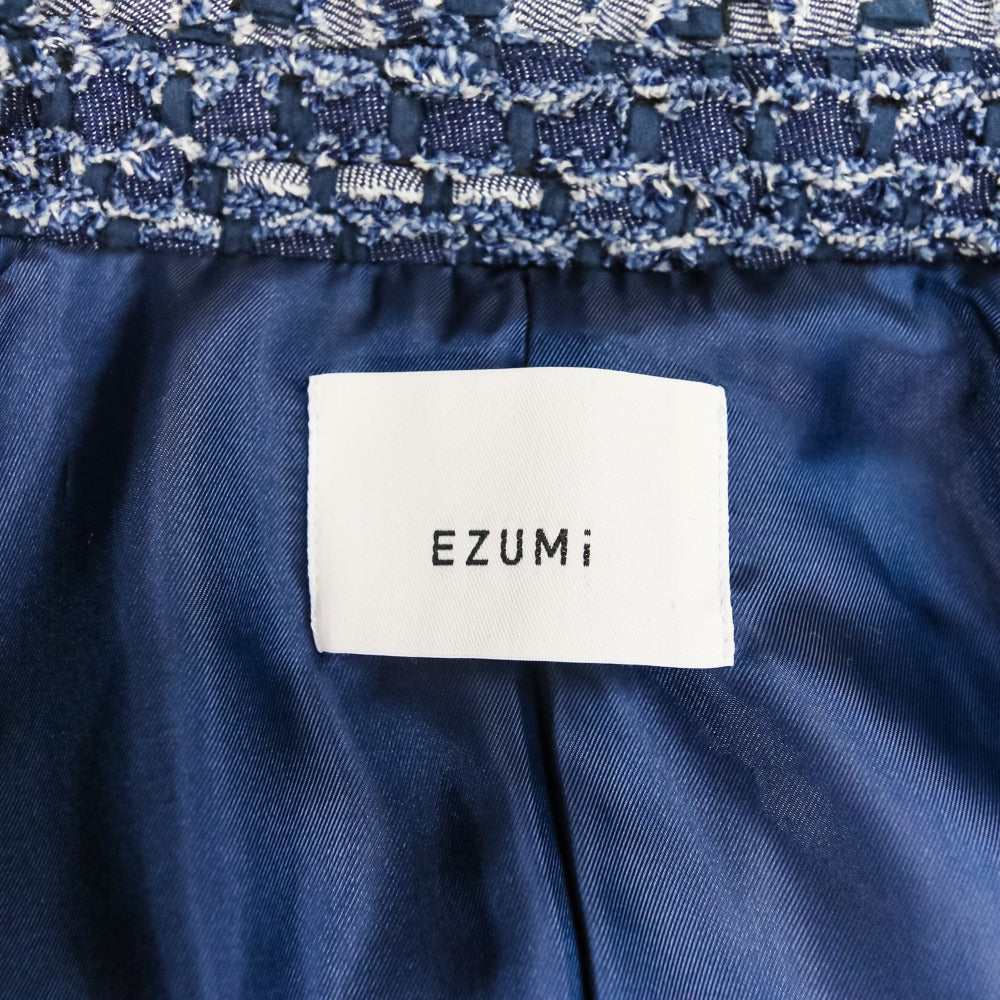 EZUMi デニム ツイード ダブルブレスト ジャケット