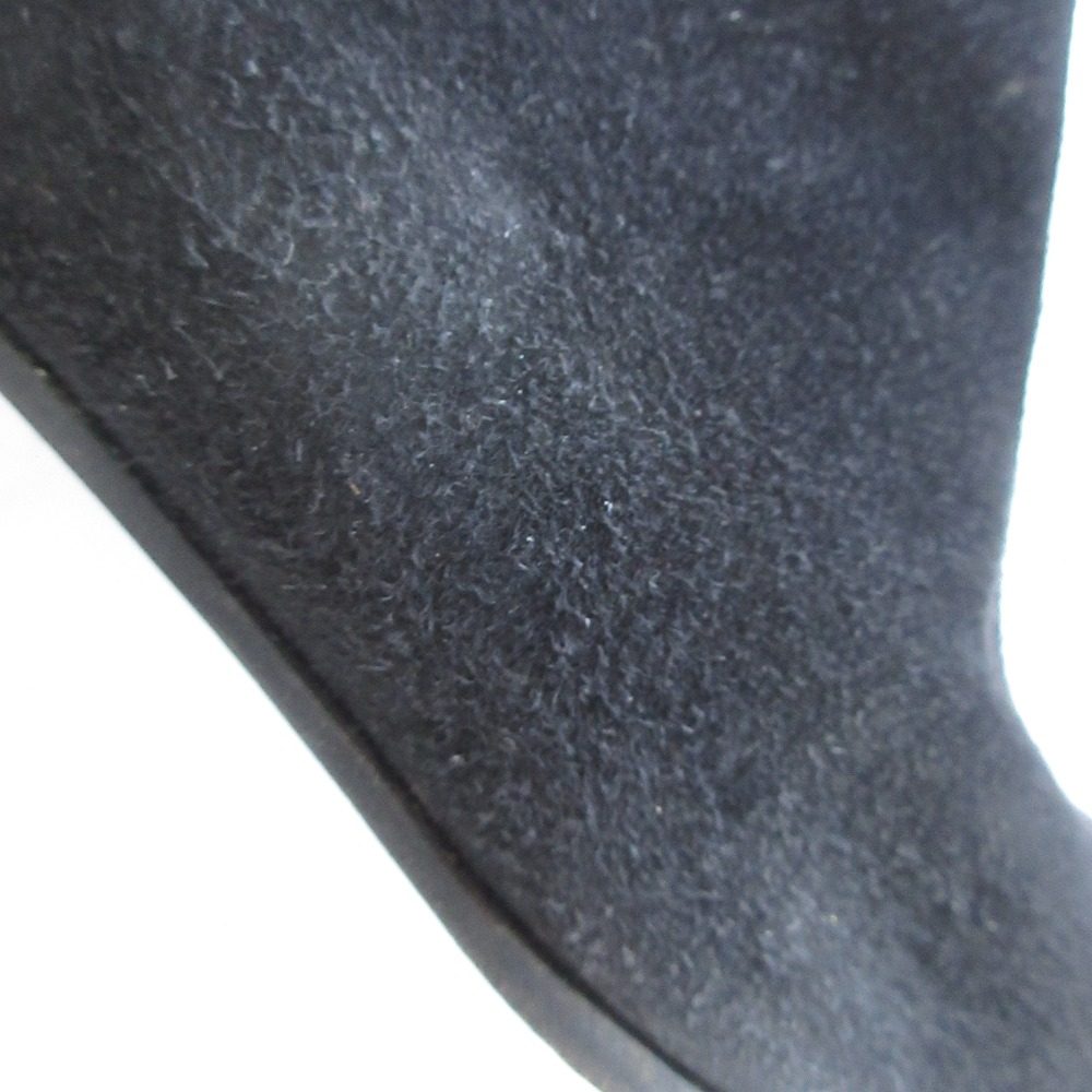 プラダ リボン スエード ロング ブーツ