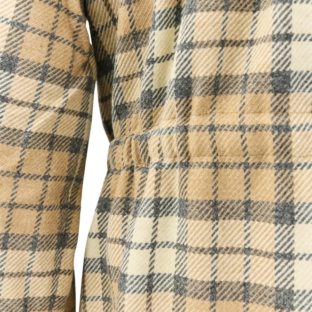 Drawer アルパカ タータン シャツ ドレス