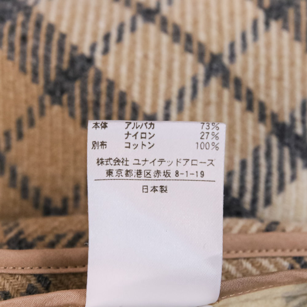 Drawer アルパカ タータン シャツ ドレス