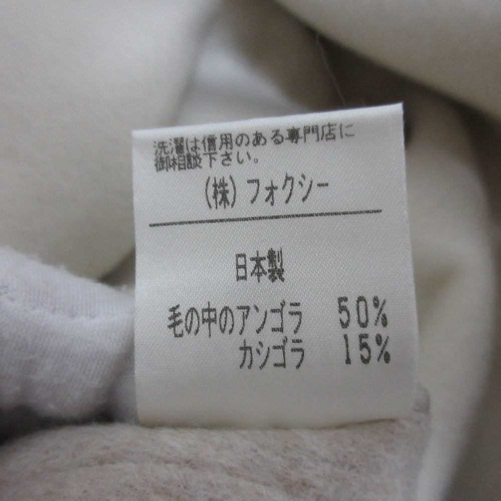 FOXEY アンゴラ カシゴラ ブレンド ノースリーブ ドレス