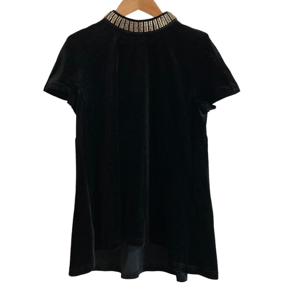 FOXEY NEW YORK VELOUR NOIR ベロアカットソー