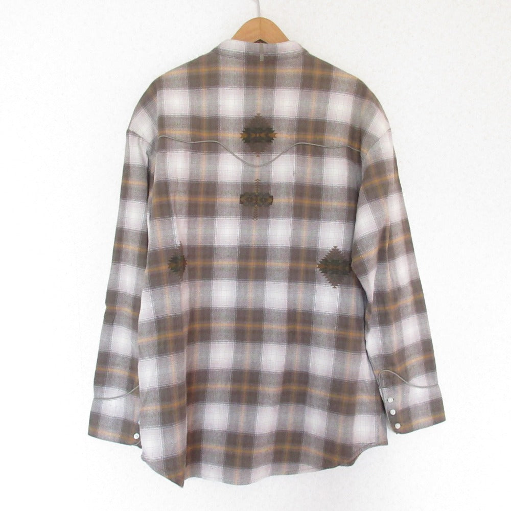 Pendleton Niko コラボ チェック バンドカラー シャツ