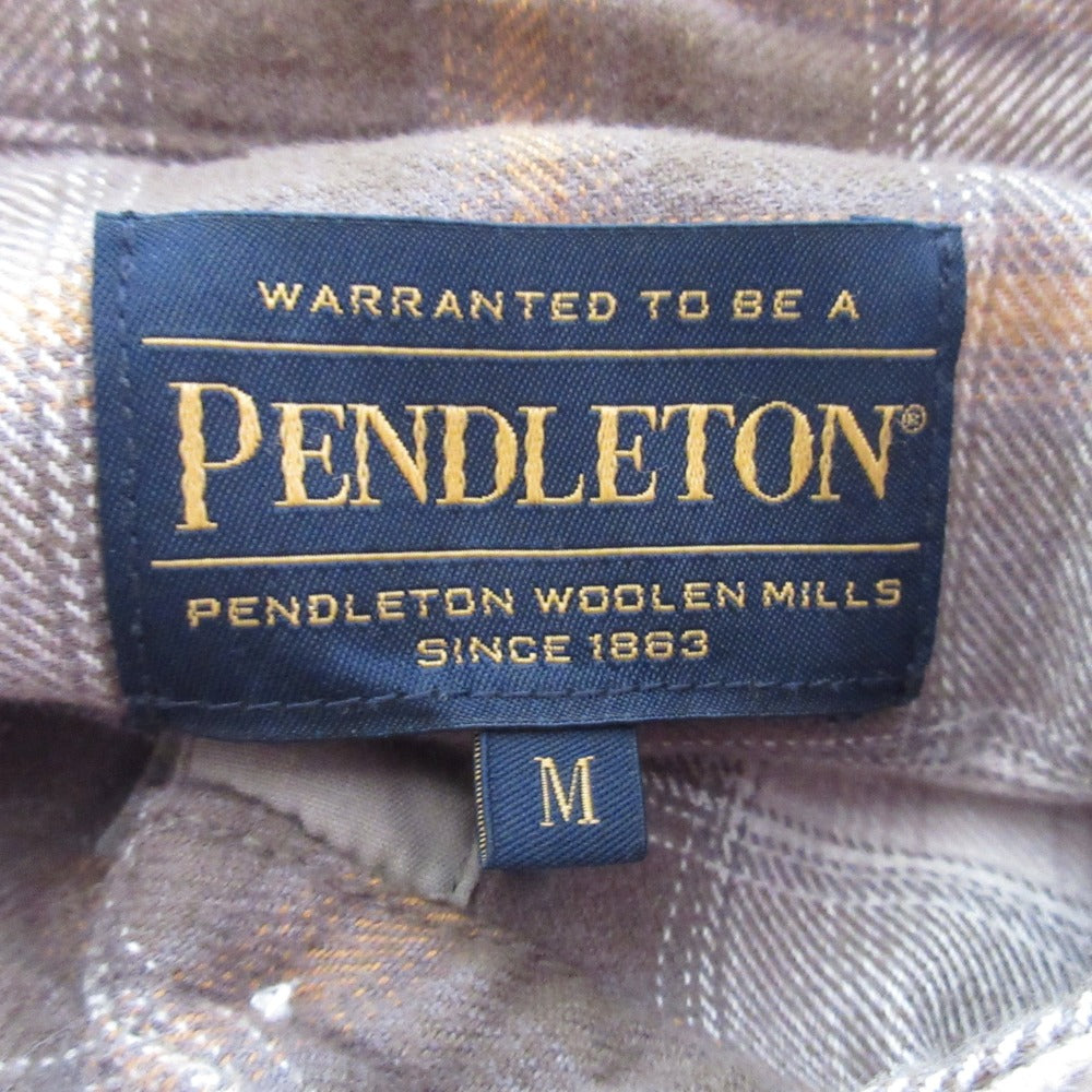 Pendleton Niko コラボ チェック バンドカラー シャツ