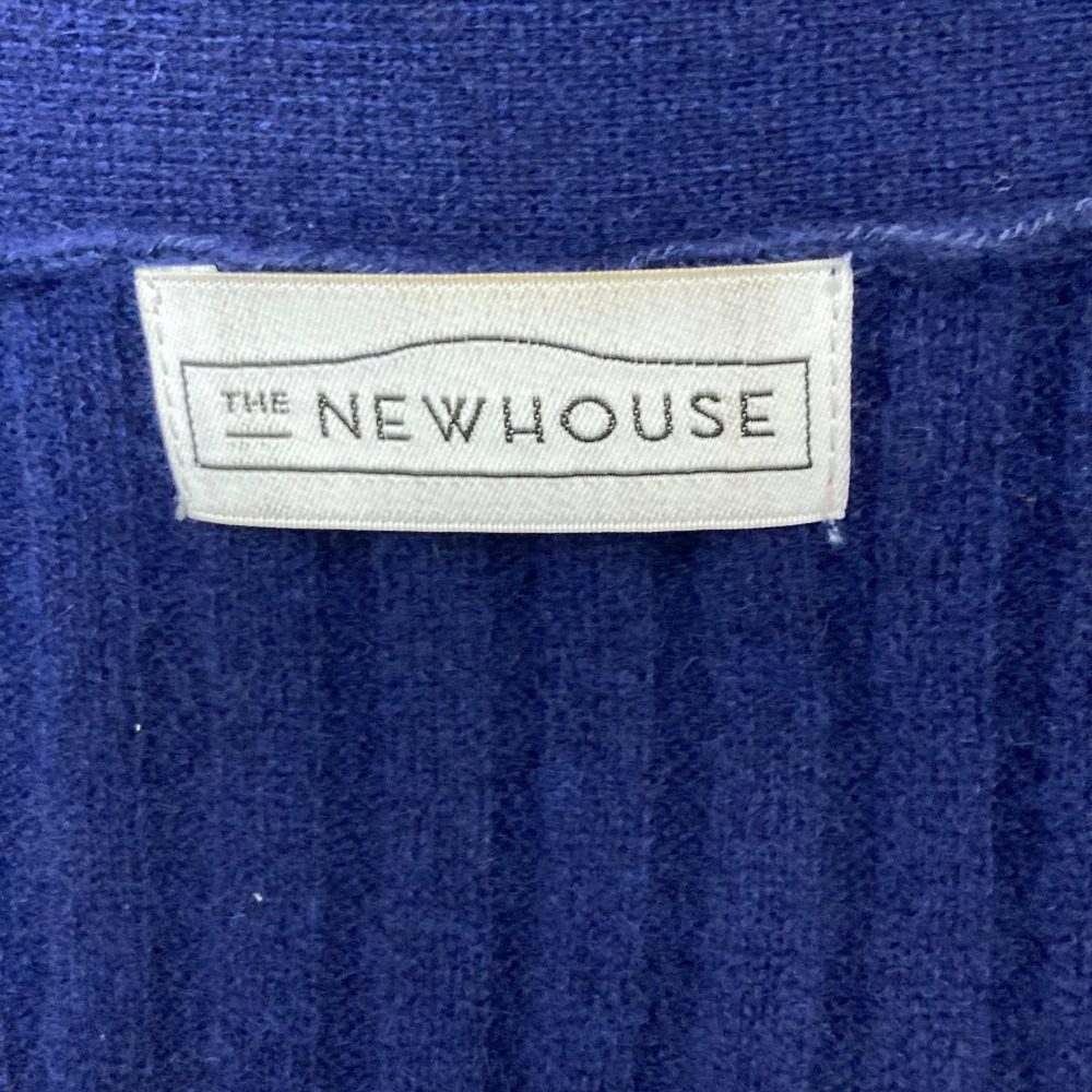 THE NEWHOUSE リブ ニット ロング カーディガン