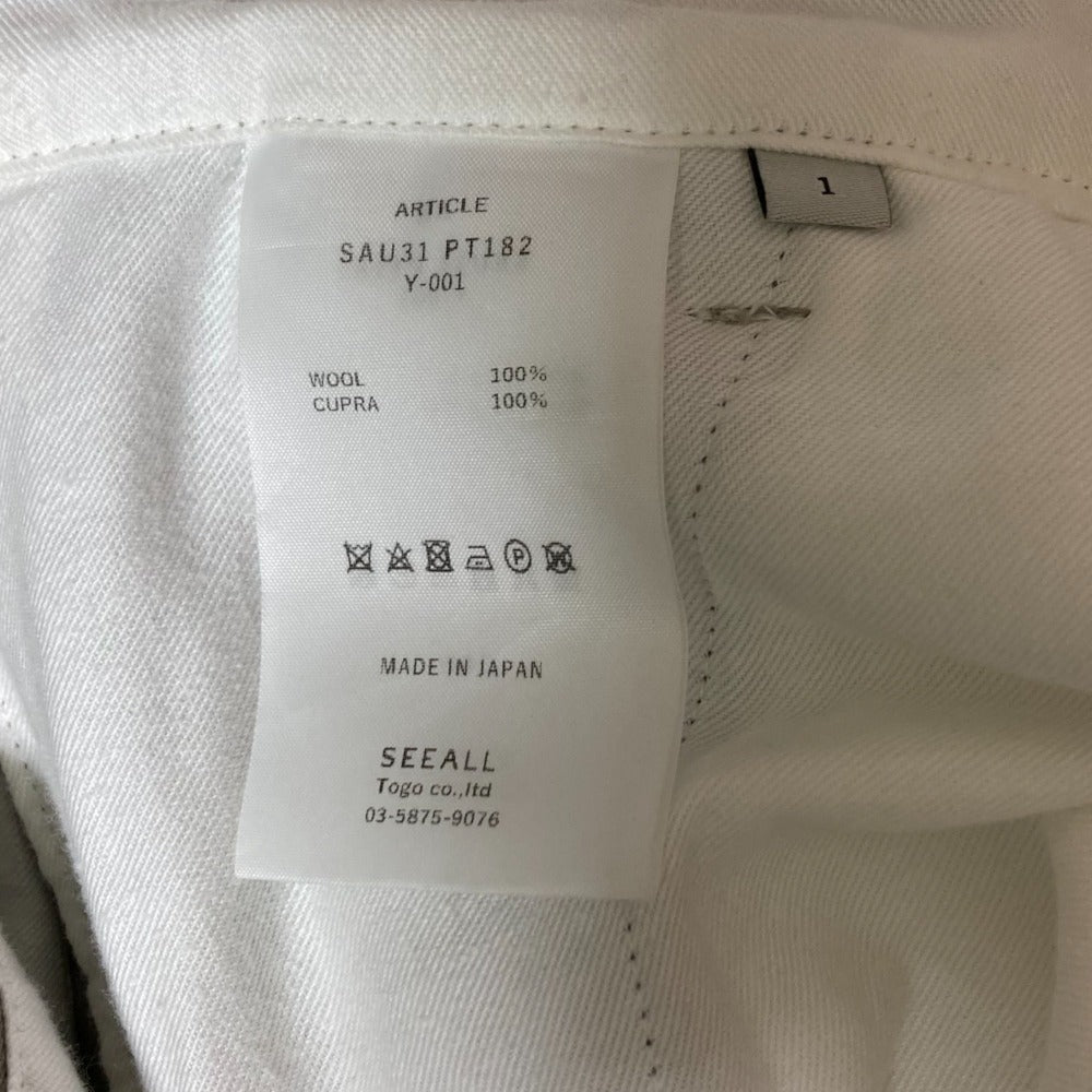 SEEALL ウール テーパード パンツ