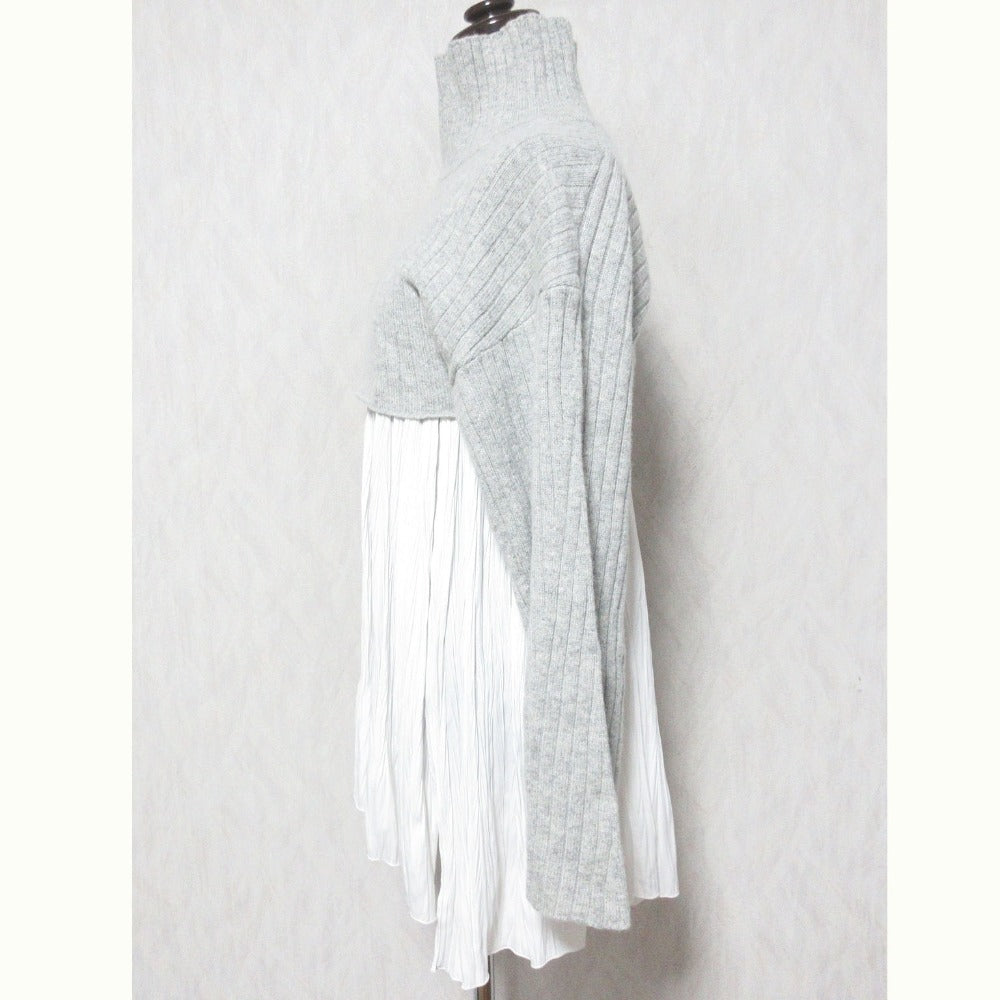 Snidel クロップド ニット レイヤード トップ