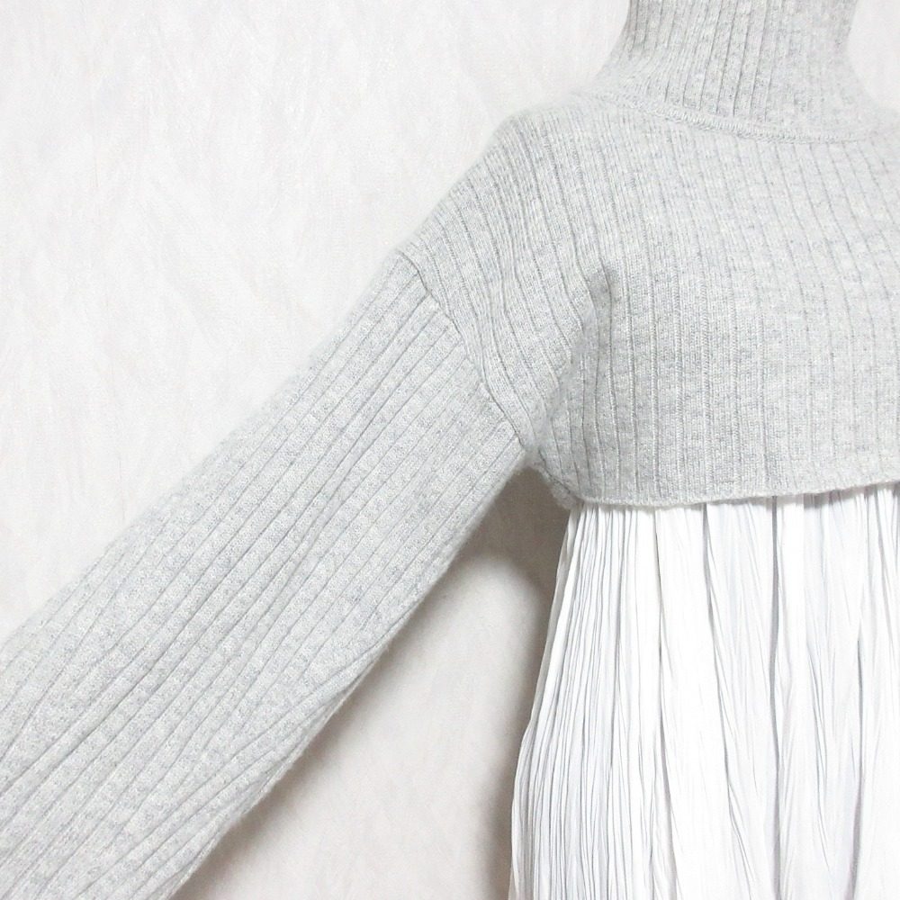 Snidel クロップド ニット レイヤード トップ