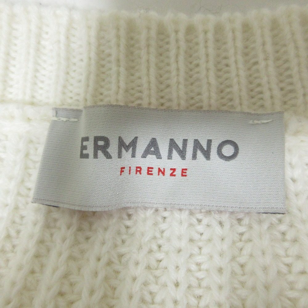 ERMANNO FIRENZE アルパカ混 アーガイル ニット セーター