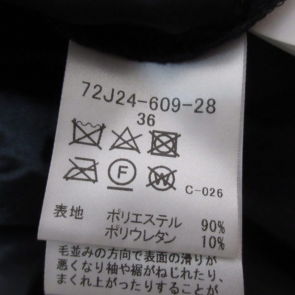 ギルドプライム ストレッチベロアフラワープリントワンピース