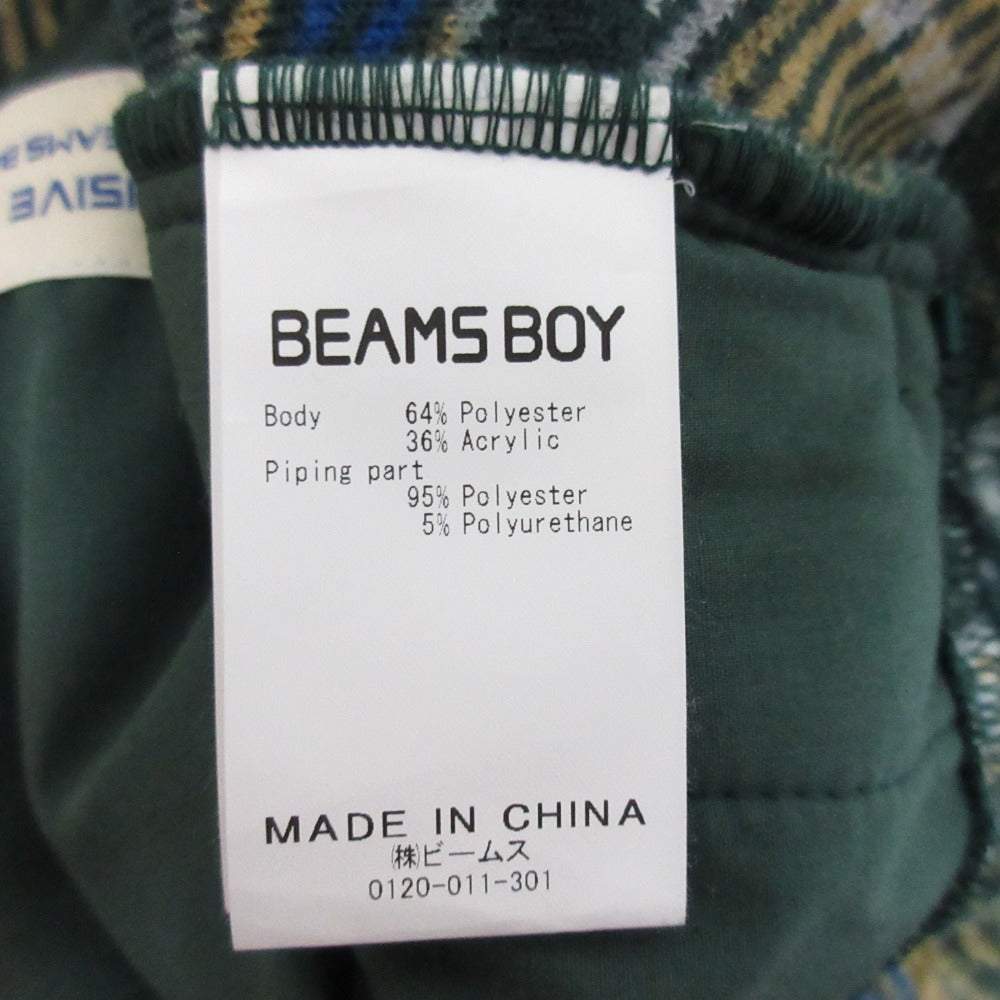 BEAMS BOY チェック ボア セットアップ