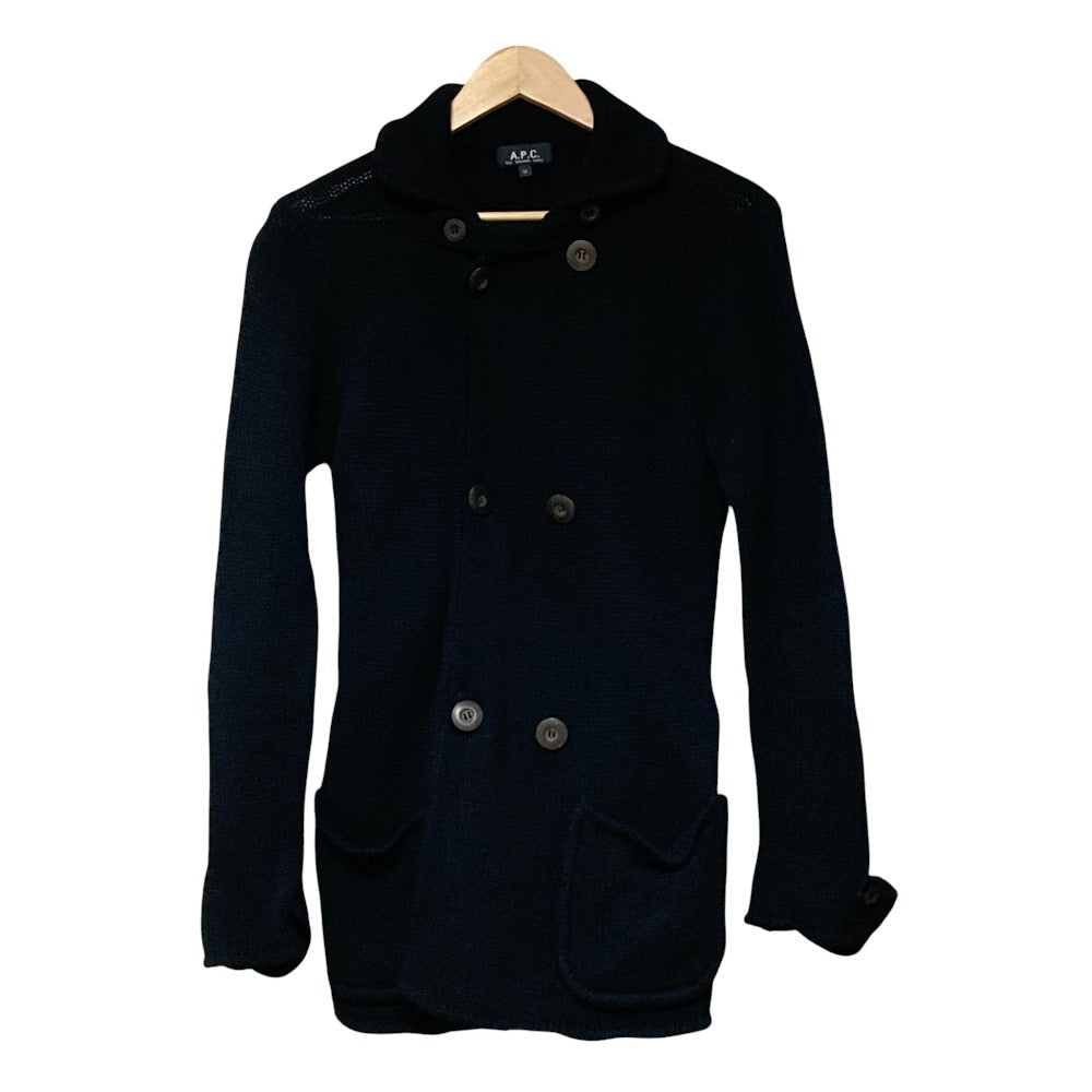A.P.C. ダブル ブレスト ニット コート