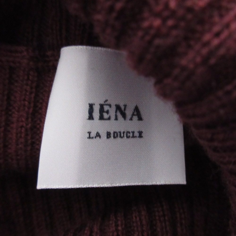 IENA ハイ ネック リブ ニット セーター