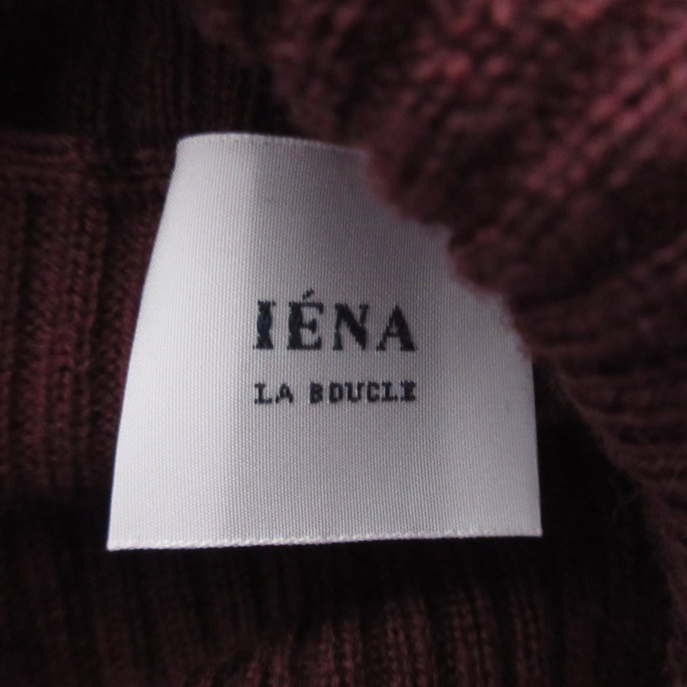 IENA ハイ ネック リブ ニット セーター