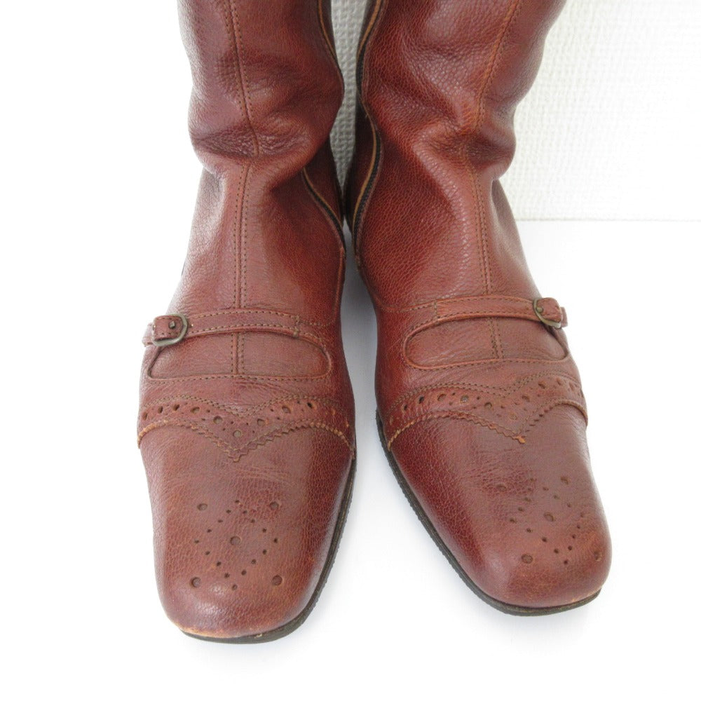 TO&CO レザー ロングブーツ