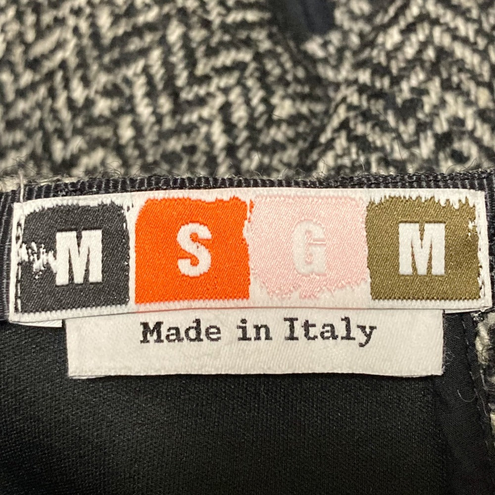 MSGM ヘリンボーンツイードスカート
