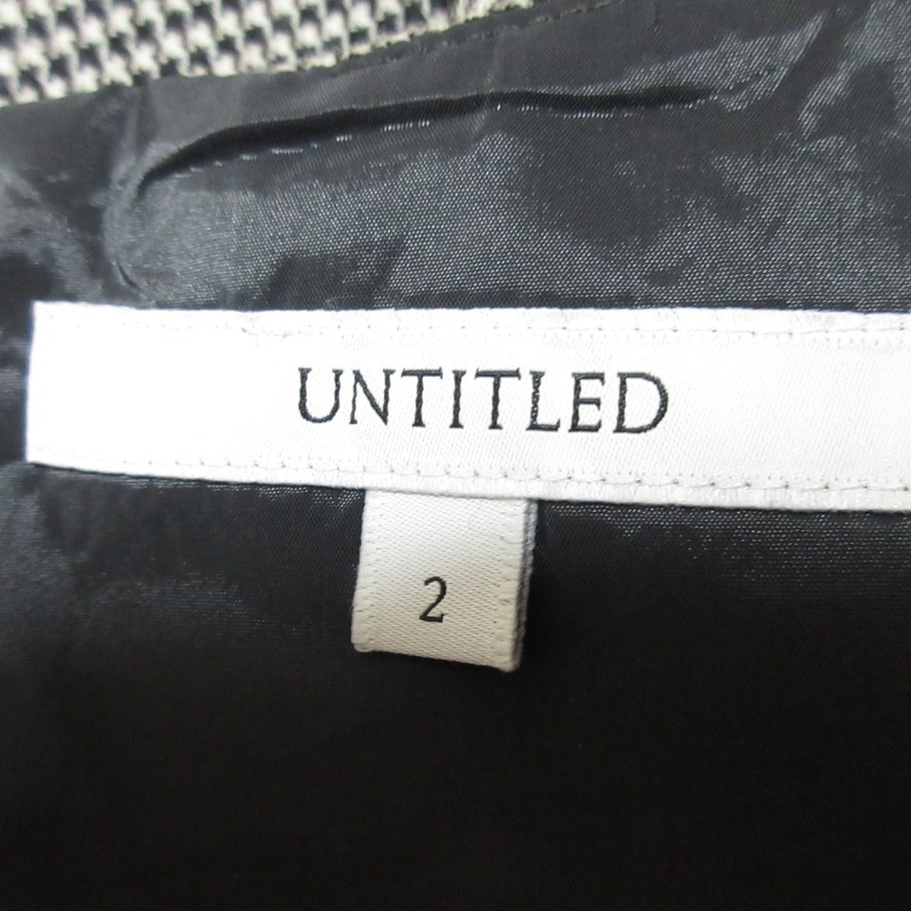 UNTITLED ハウンド トゥース ドレス