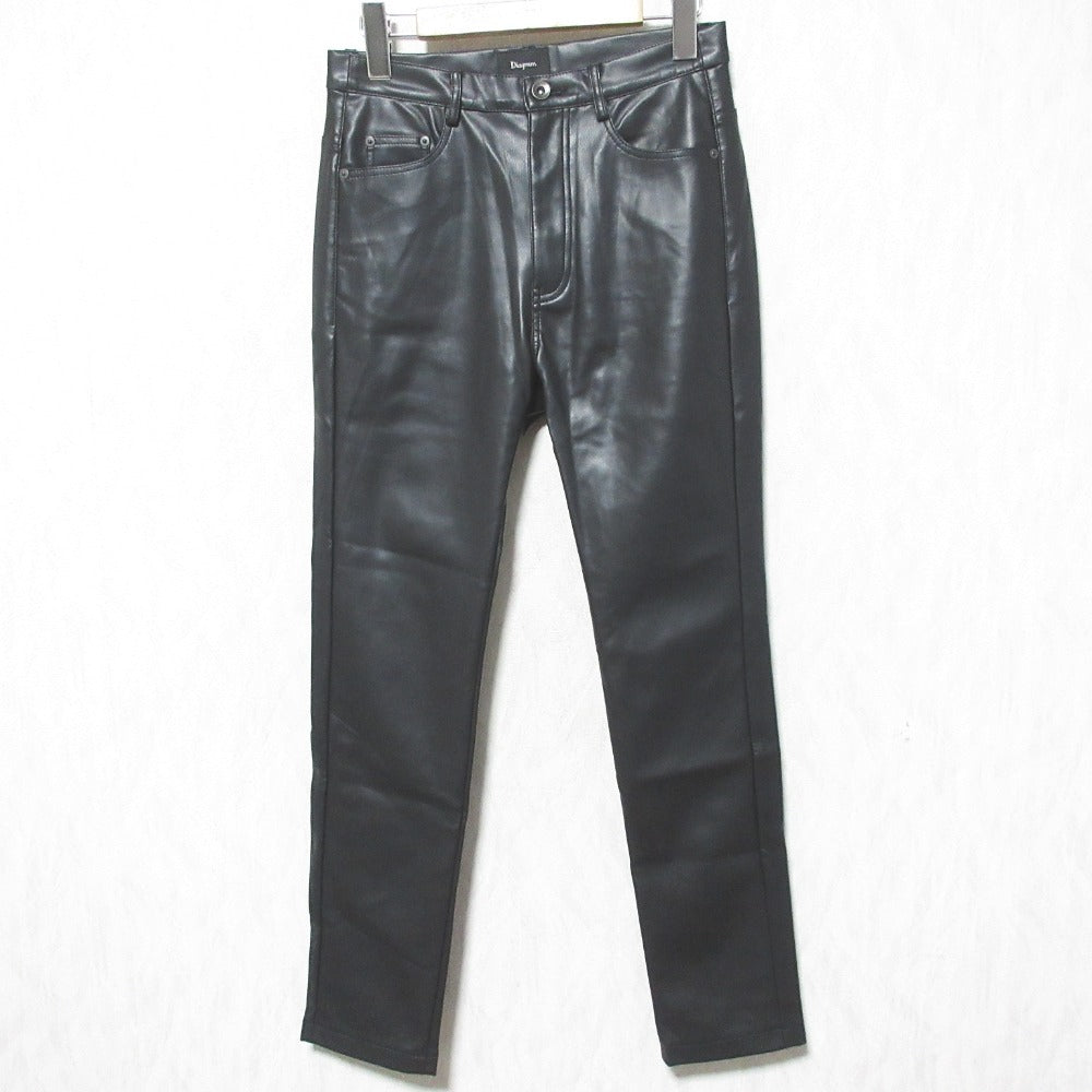 Diagram 24AW フェイク レザー スリム パンツ