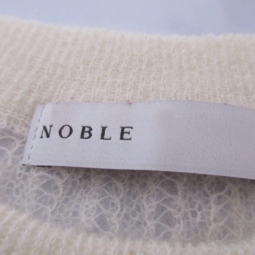NOBLE キッドモヘアミックスレーシーニットベスト