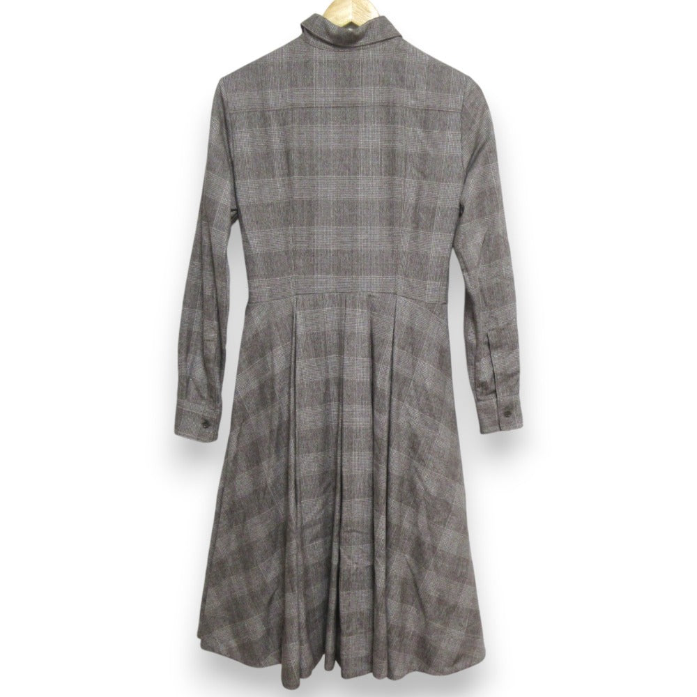 Aspesi ウール カシミヤ ブレンド ロング シャツ ドレス