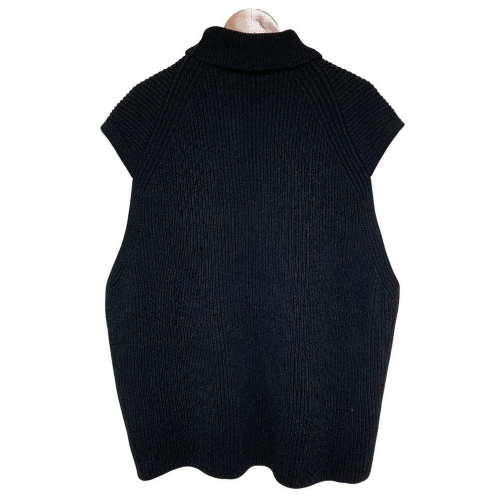 オーラリー WOOL RIB KNIT TURTLE NECK VEST ウールニットベスト