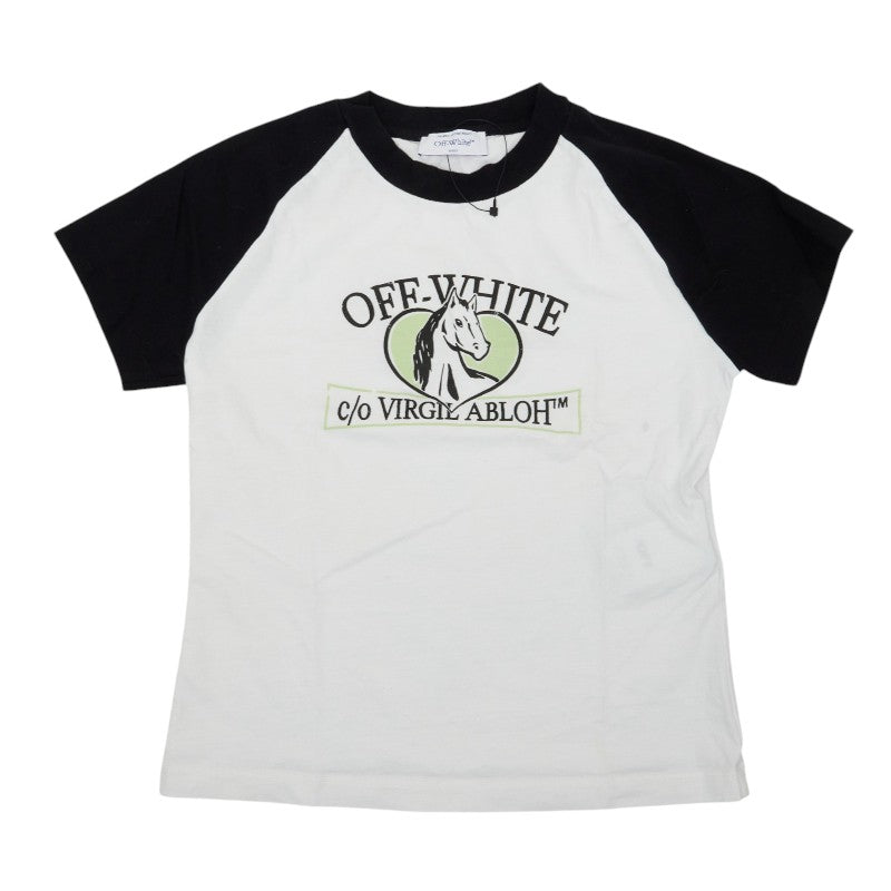 オフホワイト ホースビルボード コットンTシャツ