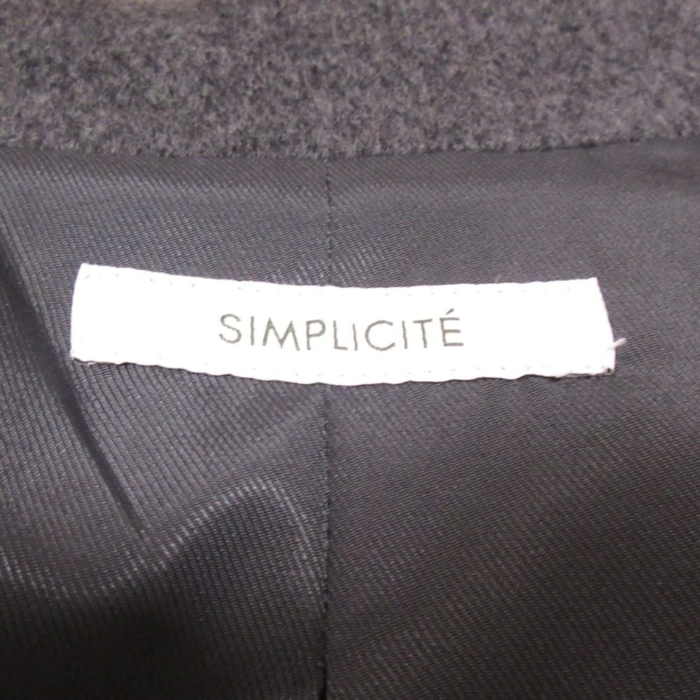 Simplicite W ビーバーテント ウール トレンチ コート